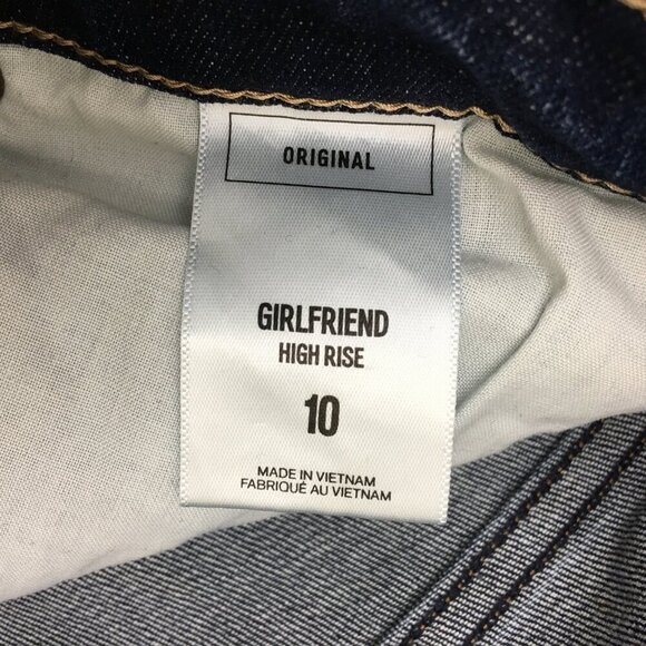 Express Women's Girlfriend Jeans High Rise Stretch Distressed size 10 length 29" - Picture 4 of 9